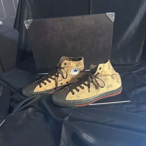 Converse Chuck Taylor All-Star "Sailor Jerry Death Or Glory" Hi-Top Sneakers - Picture 3 of 5